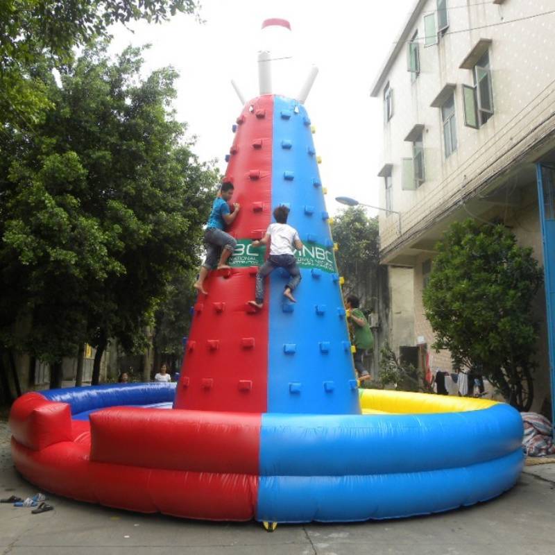 Inflatable climbing wall 